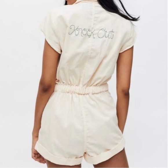 Urban Outfitters Quinn Shortie Knock Out Corduroy Romper - Picture 10 of 10